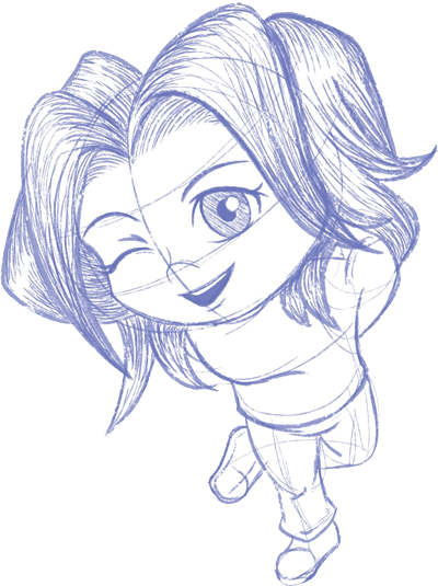 Sketch illustration of Daniel Dueñas